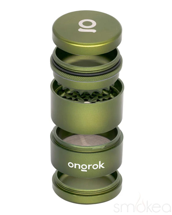 ONGROK Flower Petal Toothless Aluminum Storage Grinder