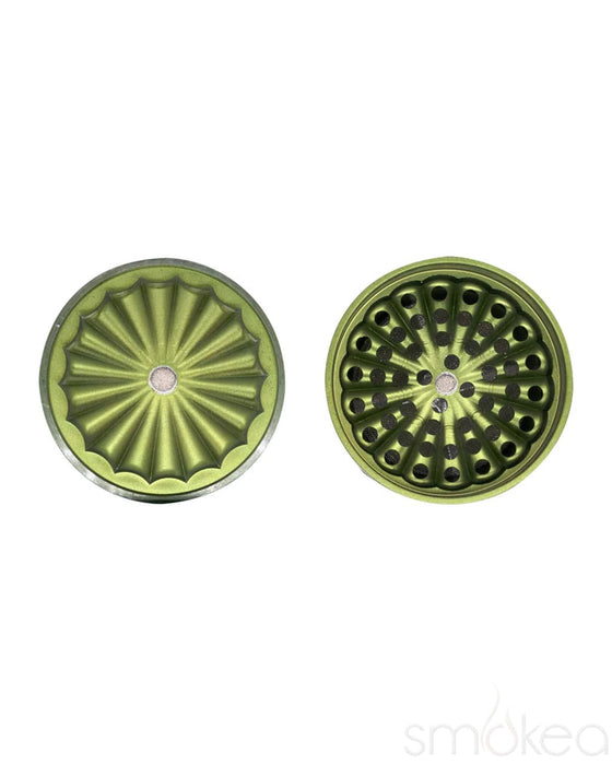 ONGROK Flower Petal Toothless Aluminum Storage Grinder