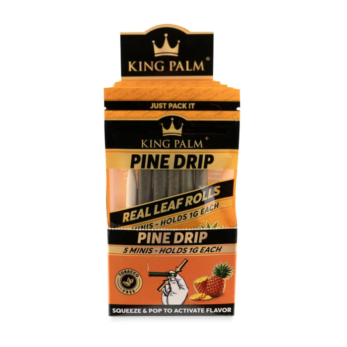 King Palm 5pk Mini Flavored Leaf Tubes – 15ct Display