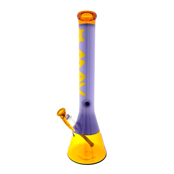 18" Golden Octopus Purple Sleeve Beaker Bong Limited