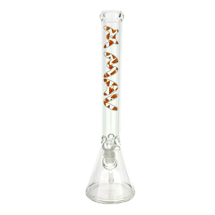 18" MAV Pizza Logo Beaker Bong