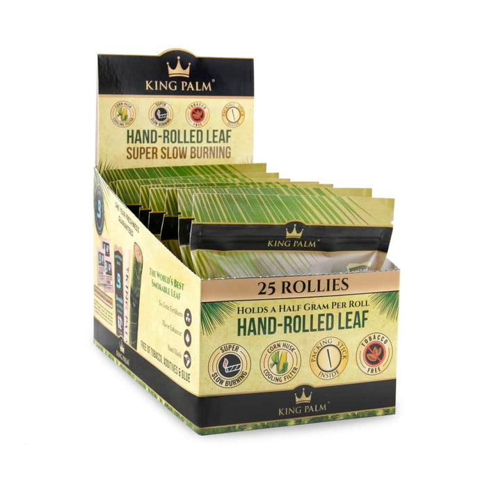 King Palm Rollie Size 25pk Leaf Tubes - 8ct