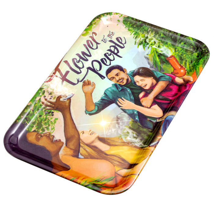 Rollin Budz Flower To The People Rolling Tray - (1 Count)