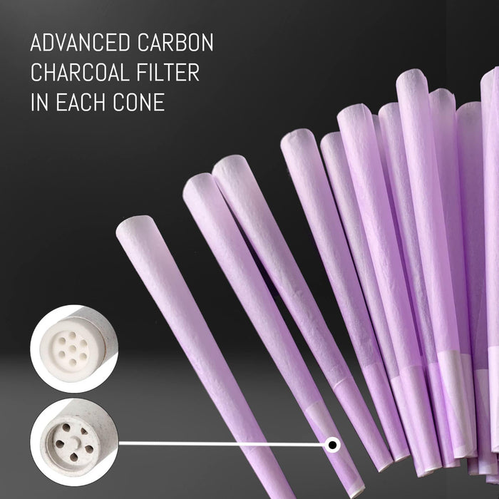 Smoovs - 1 1/4 Premium Pre-Roll Cones with Integrated Carbon Filters 80pc