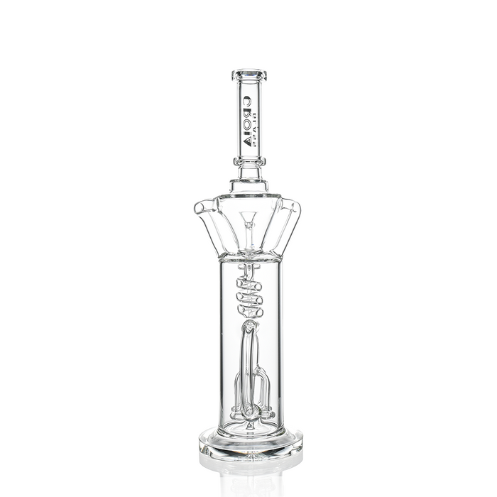 15" Scientific Glass Bong with Tree Perc & Spiral Cooling | Croia Glass