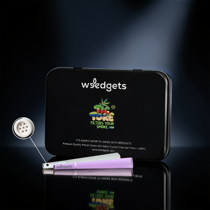 Smoovs - 1 1/4 Premium Pre-Roll Cones with Integrated Carbon Filters 80pc