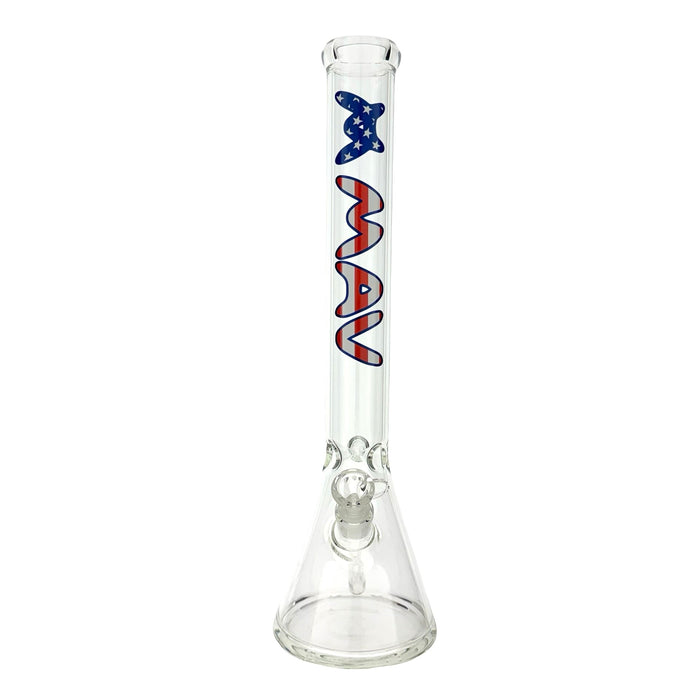 18" MAV Specialty Decal slab Logo Beaker Bong collection