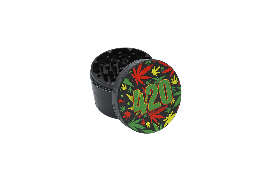 420 Rasta 4-Piece CleanCut Grinder (Nonstick)