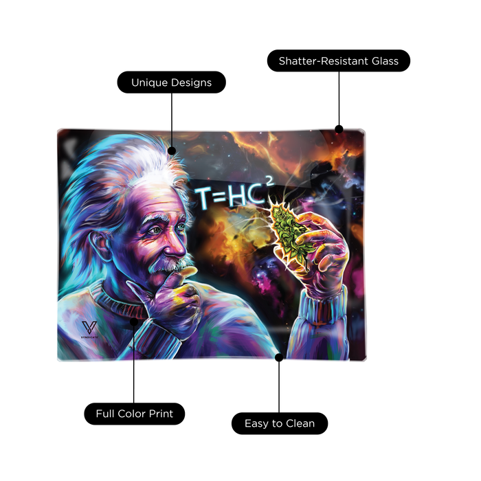 T=HC2 Black Hole Glass Rollin' Tray