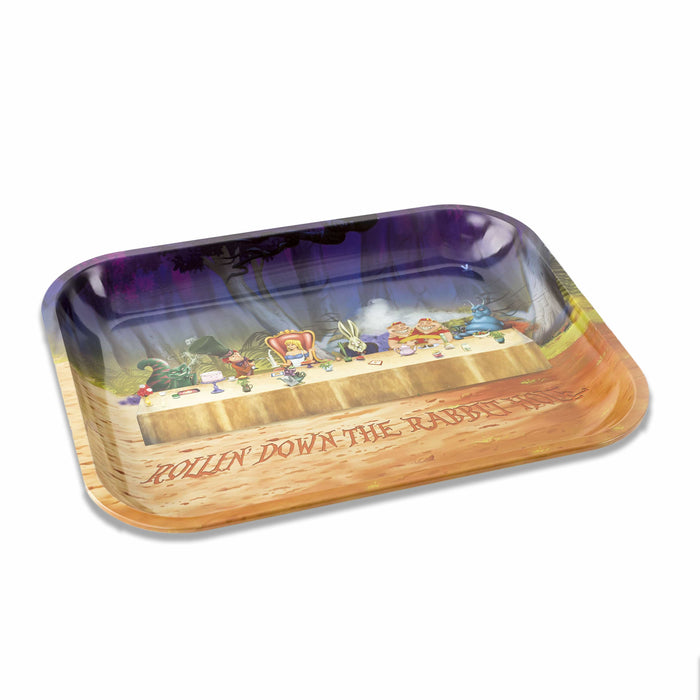 Alice Tea Party Metal Tray