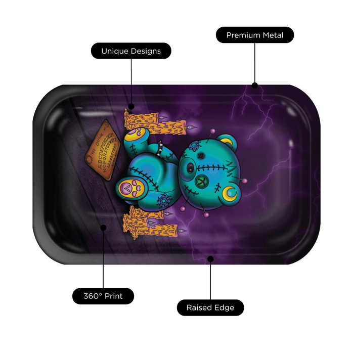 Ouija Bear Metal Rollin' Tray