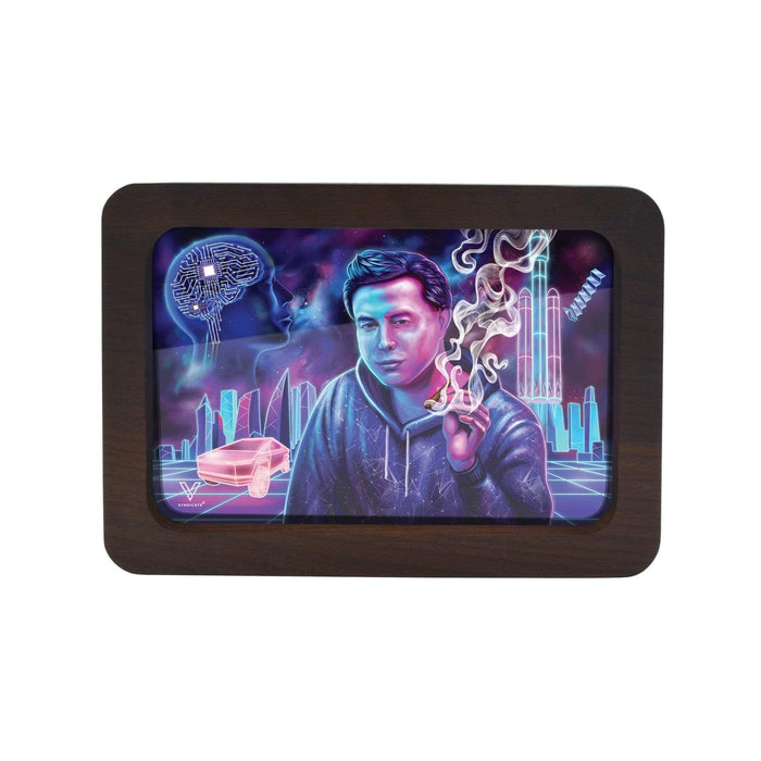 Space Xhale 3D High Def Wood Rollin' Tray