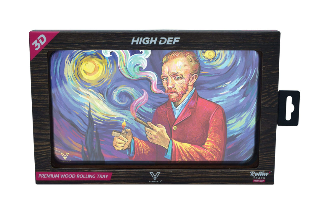 Smoky Night 3D High Def Wood Rollin' Tray