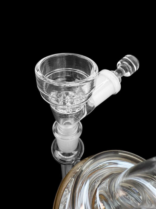 Glass Flower Bowl with Pass-Through Carb