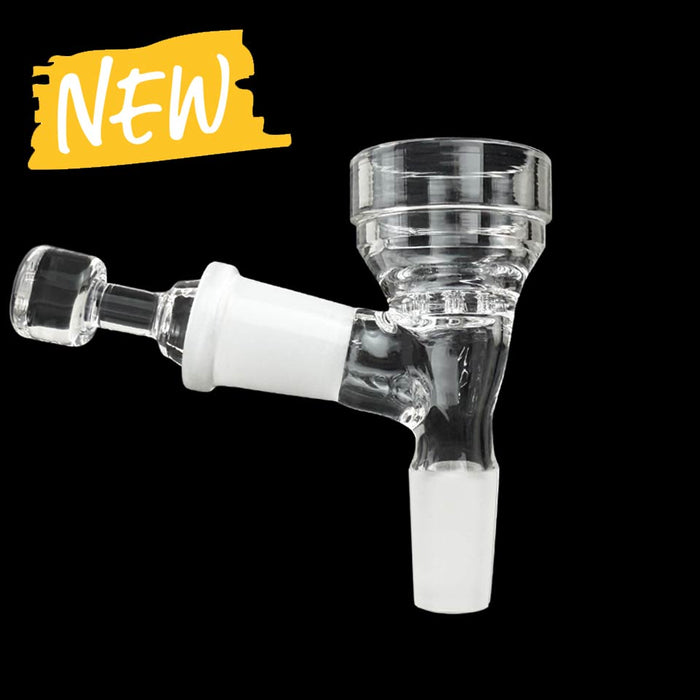 Glass Flower Bowl with Pass-Through Carb