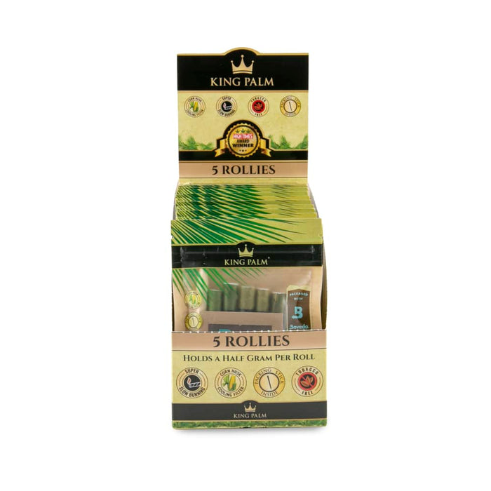 King Palm Rollie Size Natural Pre-Rolled 5pk Leaf Tubes - 15ct