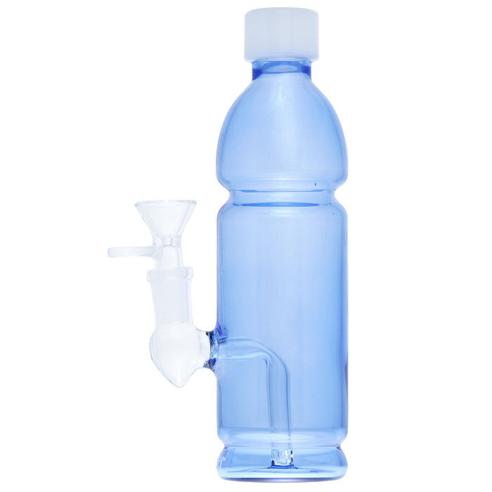 Pucker Canteen Water Smoking Bong  Pipe - Blue  5mm
