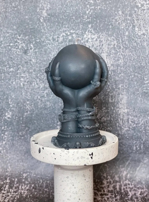 Crystal Ball Candle | Mystical Sculptural Soy Wax