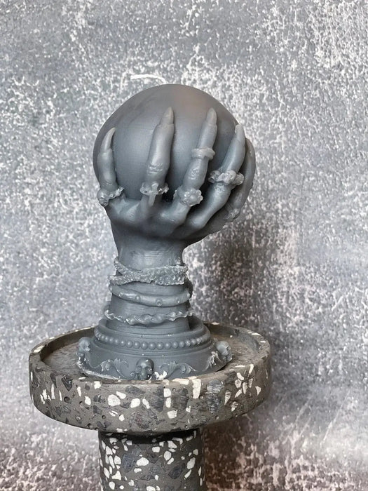 Crystal Ball Candle | Mystical Sculptural Soy Wax