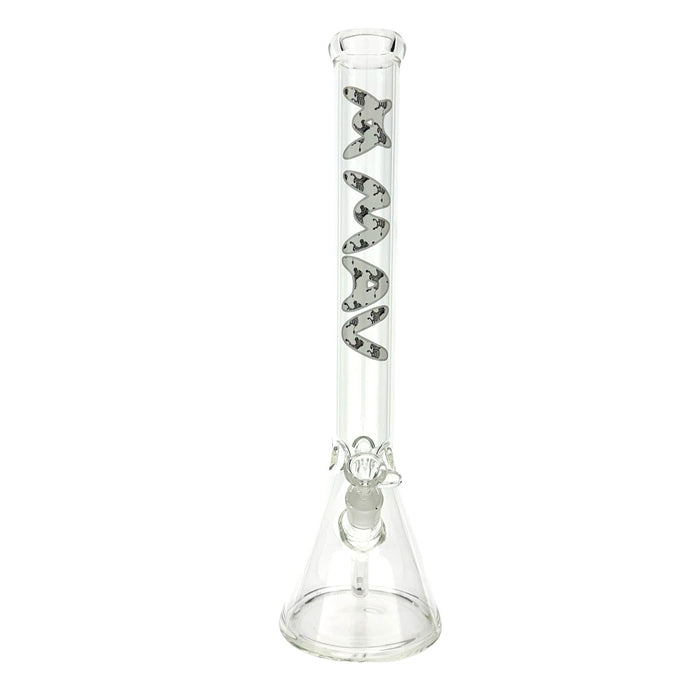 18" MAV Safari Zebra Logo Beaker Bong
