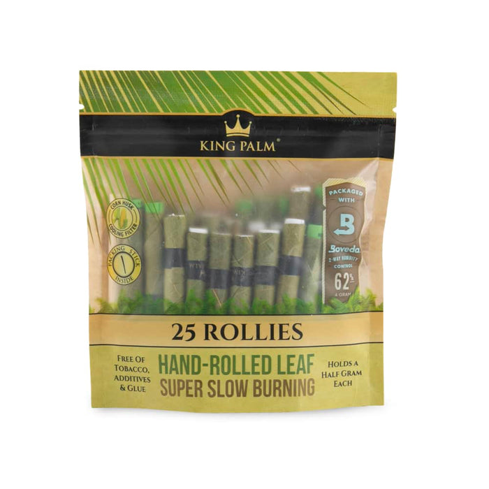 King Palm Rollie Size 25pk Leaf Tubes - 8ct