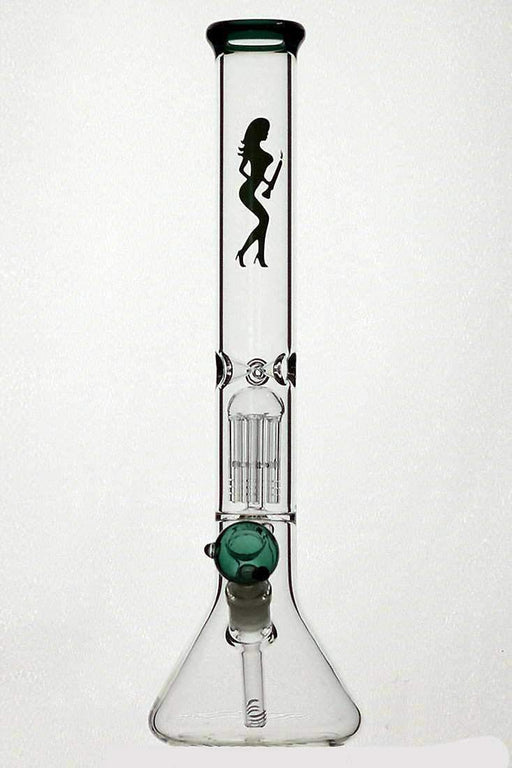 18" volcano single 6 arms glass water bong - Bong Outlet.Com