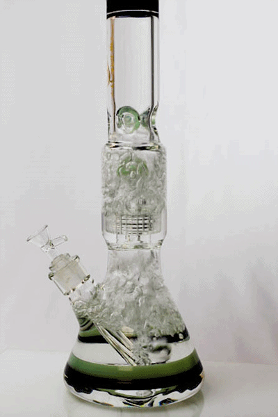 17" Genie shower head percolator glass water bongs ( GB20011 )