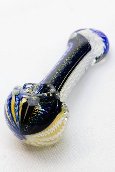 Heavy dichronic ISP385 Glass Spoon Pipe