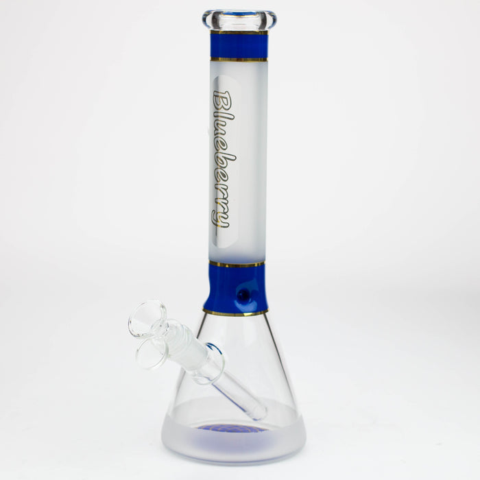 Blueberry-12 inch Mandala Base Sandblasted Beaker [ST014]