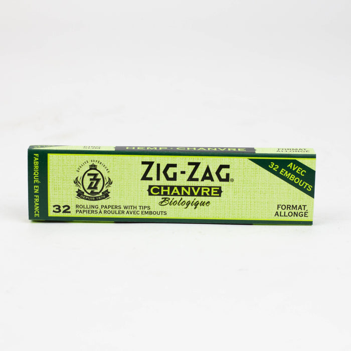 Zig Zag Hemp King Slim Papers and Unbleached Tips - 2 pack