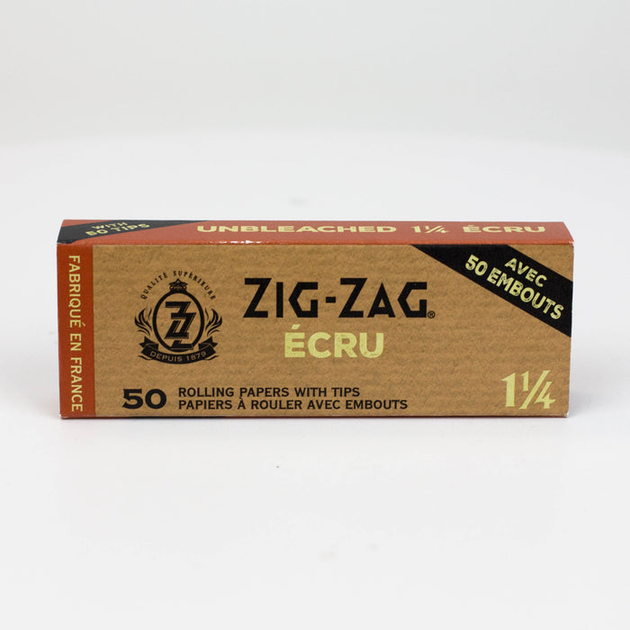 Zig Zag Unbleached 1 1/4 Paper and Unbleached Tips Pack of 2