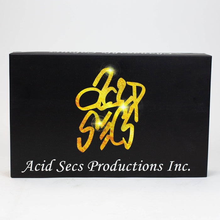 Acid Secs LED Rolling Tray with Grinding Pad