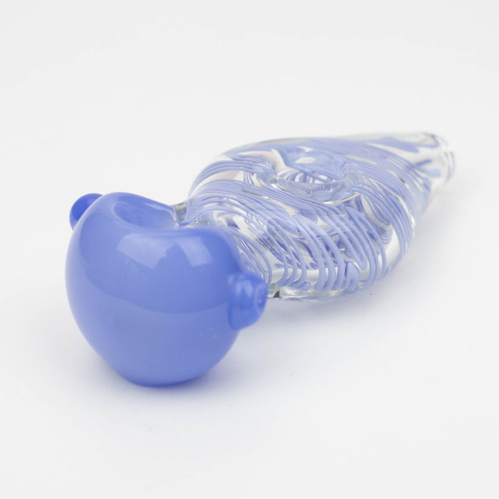 4.5" American color donut soft glass hand pipe [AM02]