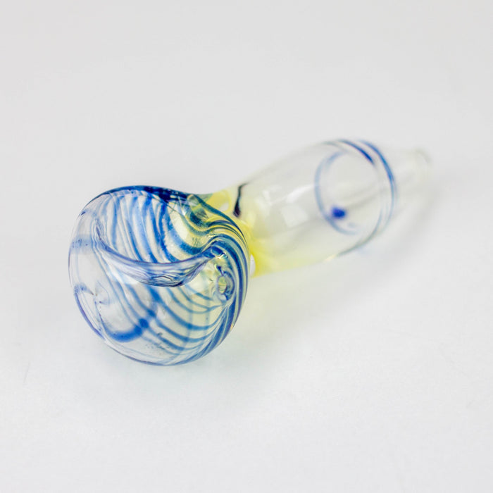 3" glass hand pipe Pack of 2