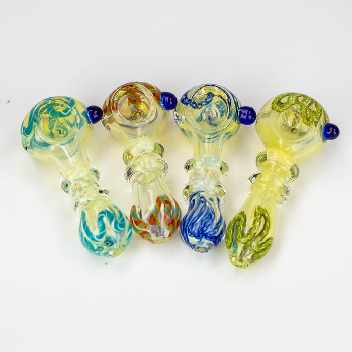 3.5" softglass hand pipe Pack of 2 [9672]