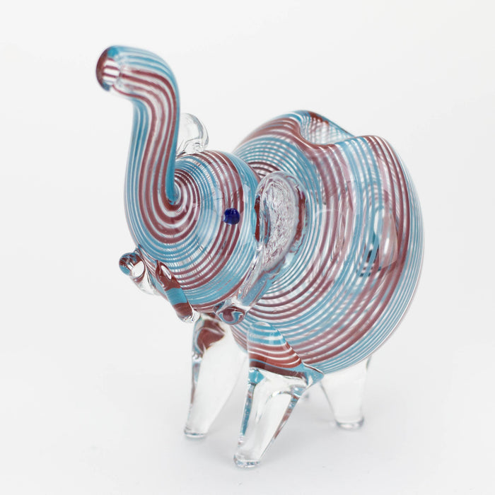 Standing XL elephant glass hand pipe