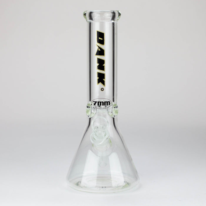 Dank -12" 7mm glass bong with Glitter Logo