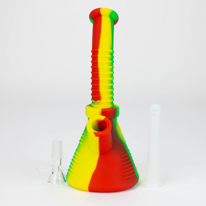 8" silicone detachable water bong - Assorted