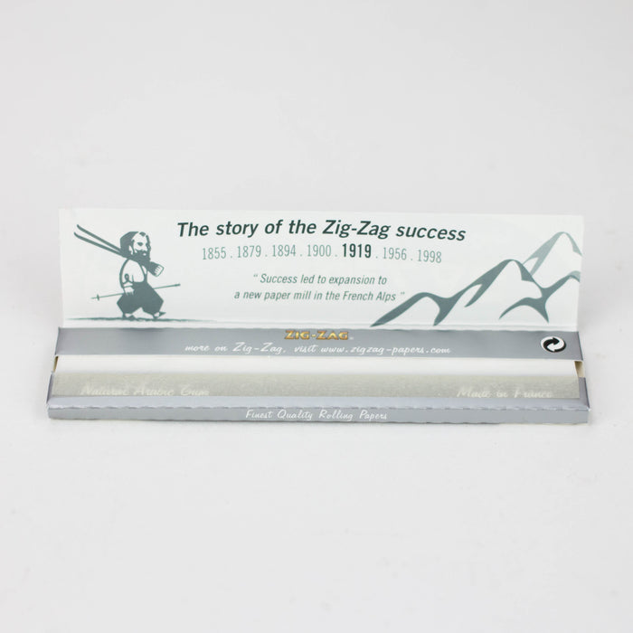 ZIG-ZAG silver King slim rolling paper pack of 2