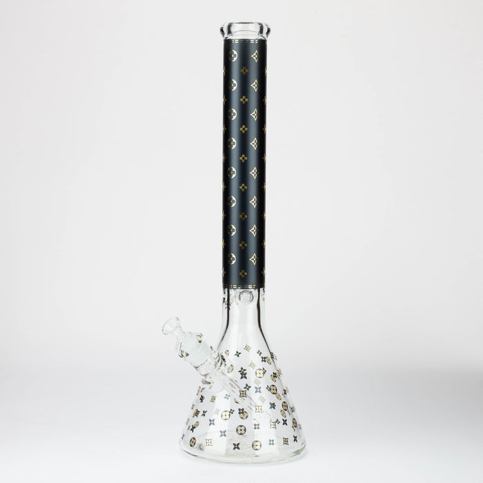 20" Luxury Patterned 9 mm glass water bong [GBT2103]