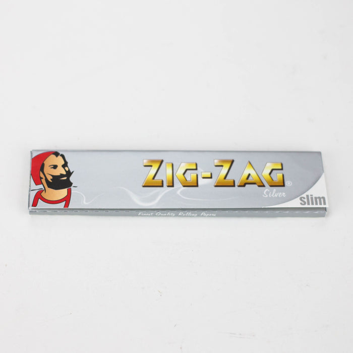 ZIG-ZAG silver King slim rolling paper Box of 50