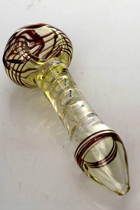 Changing colors spiral glass hand pipe - Bong Outlet.Com