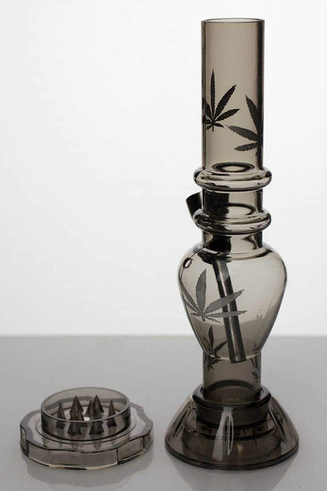 7" acrylic water pipe with grinder - Bong Outlet.Com