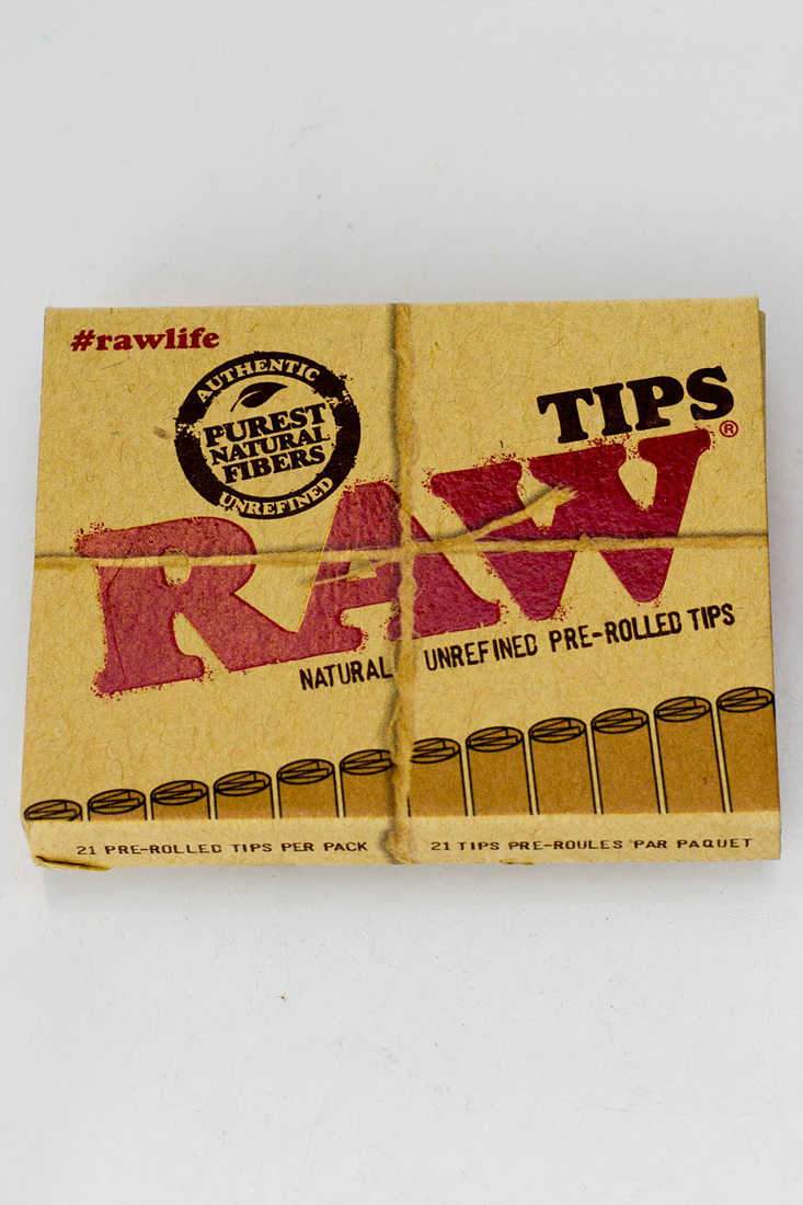 Raw Rolling paper prerolled filter tips Pack of 2 — Bong