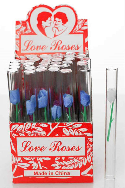Love Rose Glass Tubes - bongoutlet.com