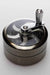 3 parts aluminium herb grinder with handle - Bong Outlet.Com
