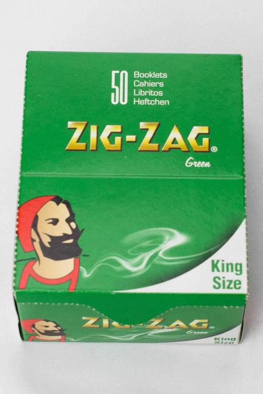 ZIG-ZAG green rolling paper box - bongoutlet.com