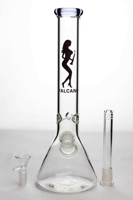 11.5 inches Valcano beaker glass water bong - bongoutlet.com