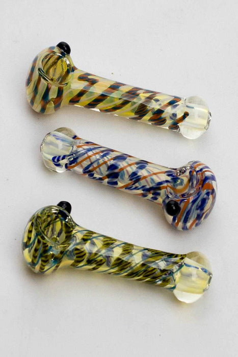 4.5" soft glass 3853 hand pipe - bongoutlet.com