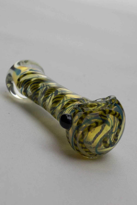 4.5" soft glass 3853 hand pipe - bongoutlet.com